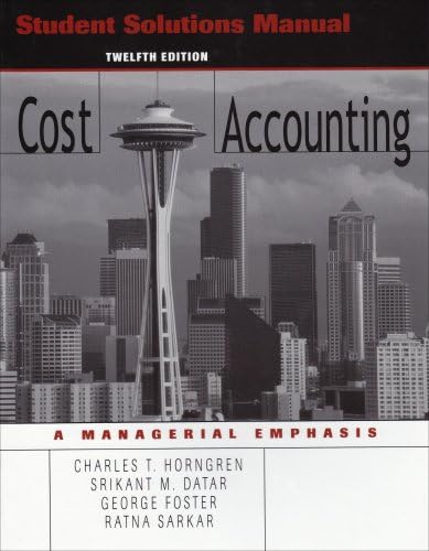 Amazon.com: Cost Accounting (15th Edition): 9780133428704